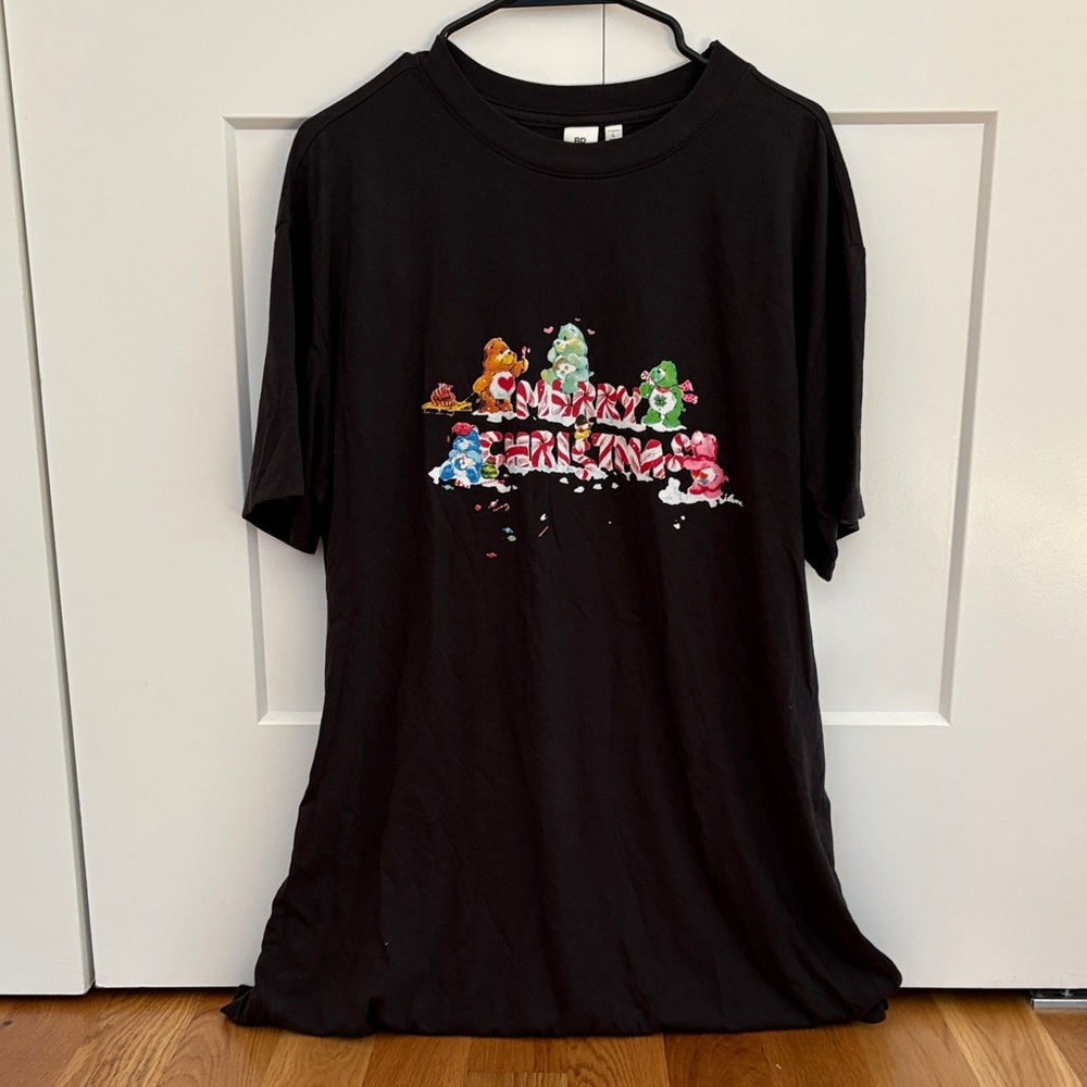 BP Black Shirt with Multicolor Bear Design
